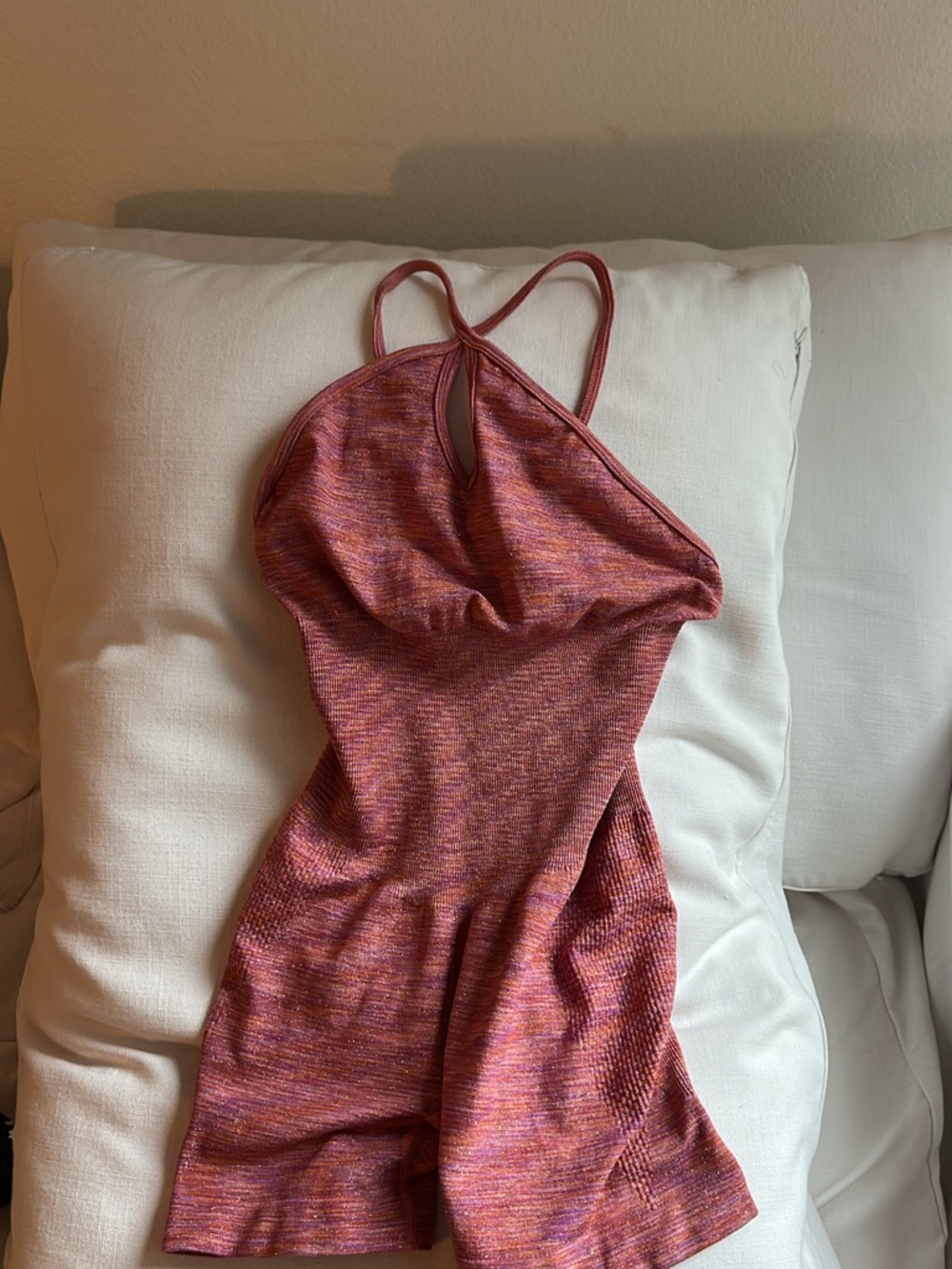 Women’s Halter Romper - Pink Multicolor